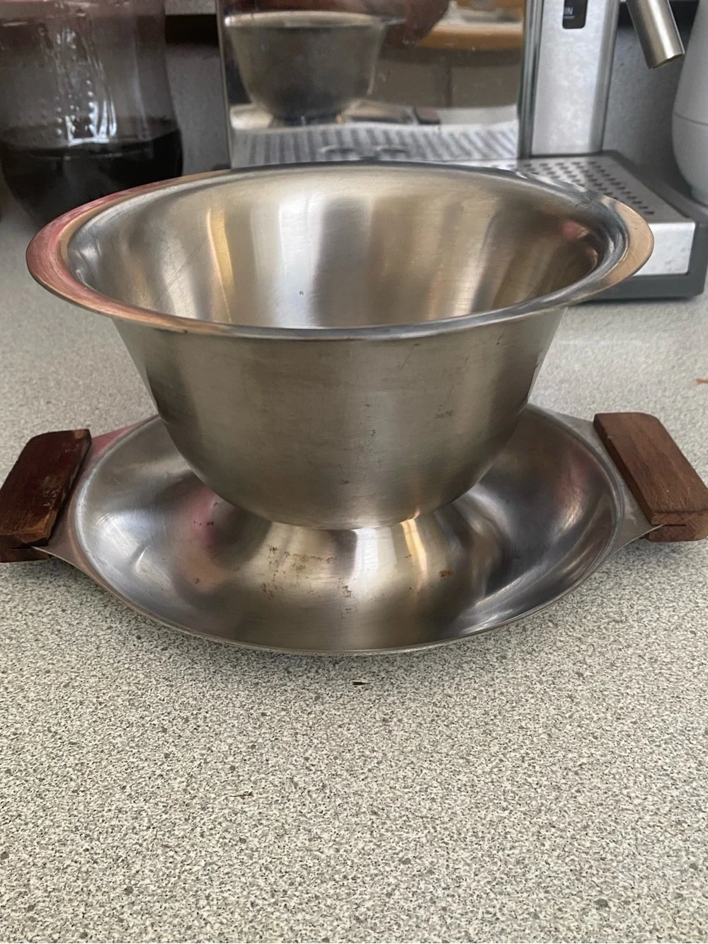 Vintage International Decorator Stainless 18-8 Made in Japan Dip Bowl
